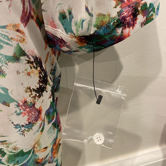 Apt 9 Sheer Button Down Tunic Blouse - Women’s Petite Large - NEW WITHOUT TAGS! - Picture 6 of 6